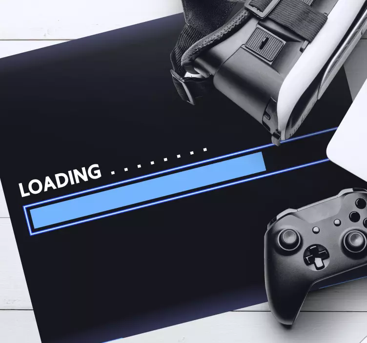 Tapis de souris gamer barre de progression chargement - TenStickers