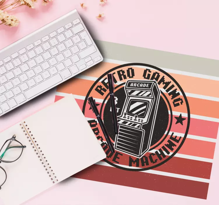 Tapis de souris gamer machine d'arcade rétro - TenStickers