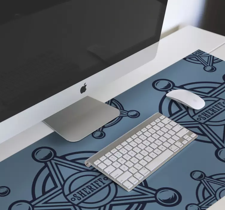 Tapis de souris gamer motif étoile de shérif - TenStickers