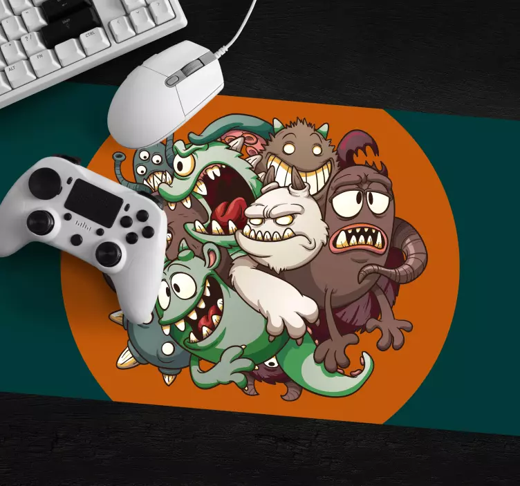 Tapis de souris gamer personnages monstres fantaisistes - TenStickers