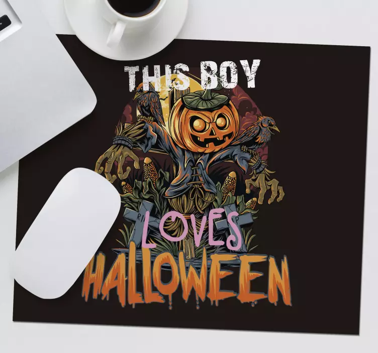 Tapis de souris gamer thème de halloween Épouvantail - TenStickers