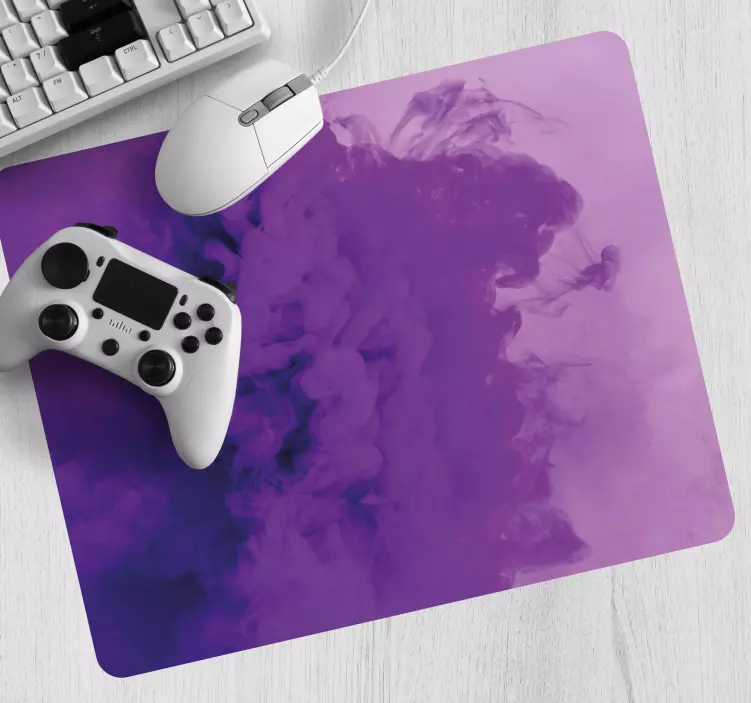 Tapis de souris gamer tourbillon abstrait violet - TenStickers