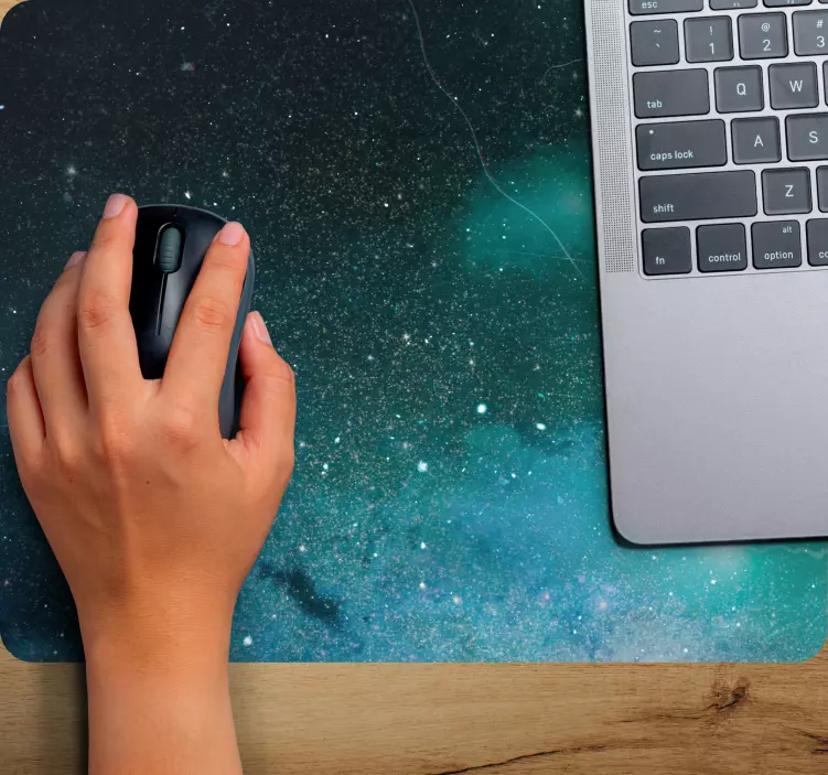 Tapis de souris gamer visuel de poussière d'étoile cosmique - TenStickers