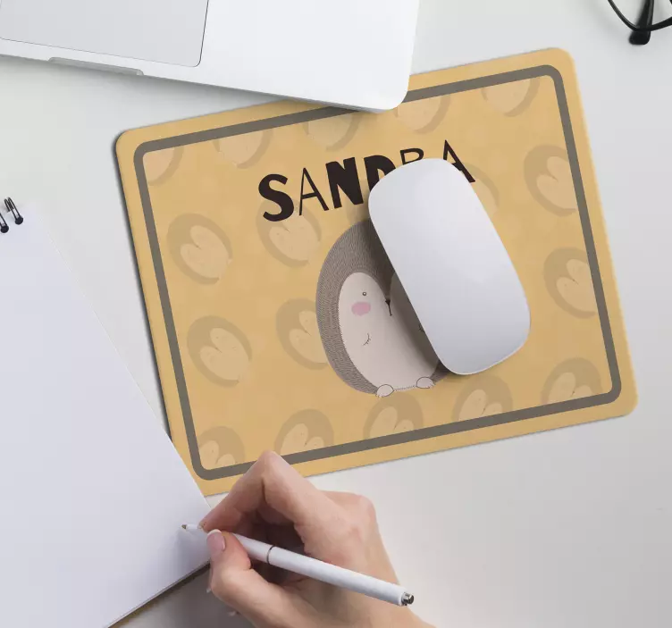 Tapis de souris hérisson adorable - TenStickers