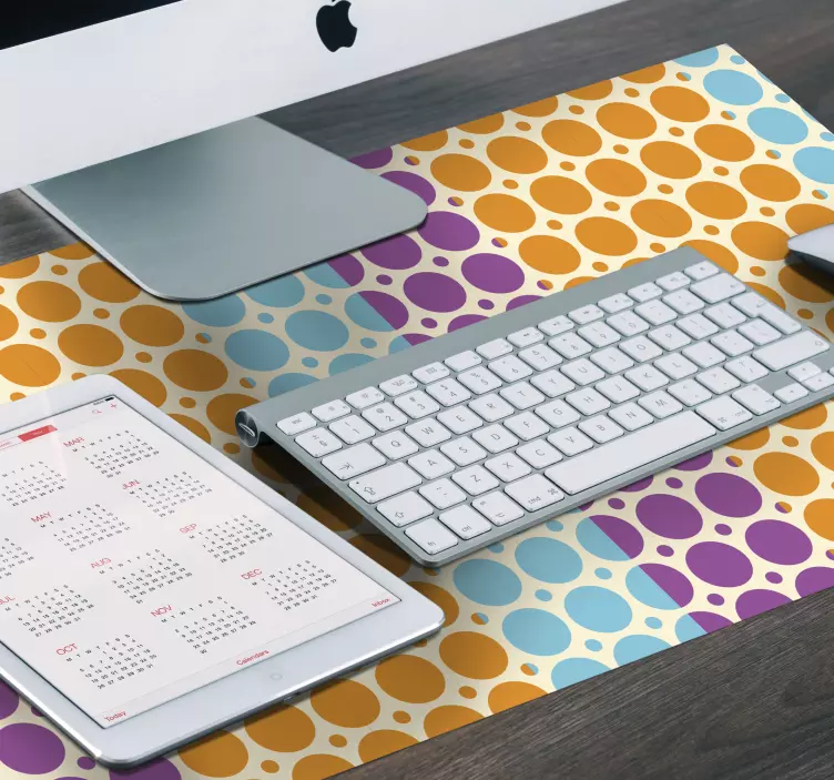 Tapis de souris motif arrangement de pois colorés - TenStickers