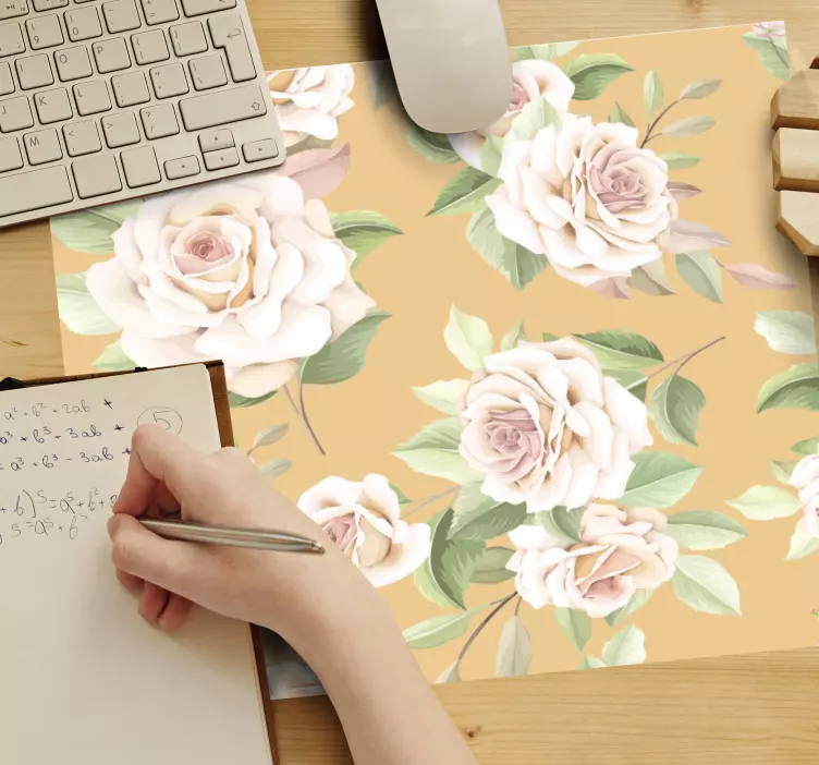 Tapis de souris motif arrangement floral - TenStickers