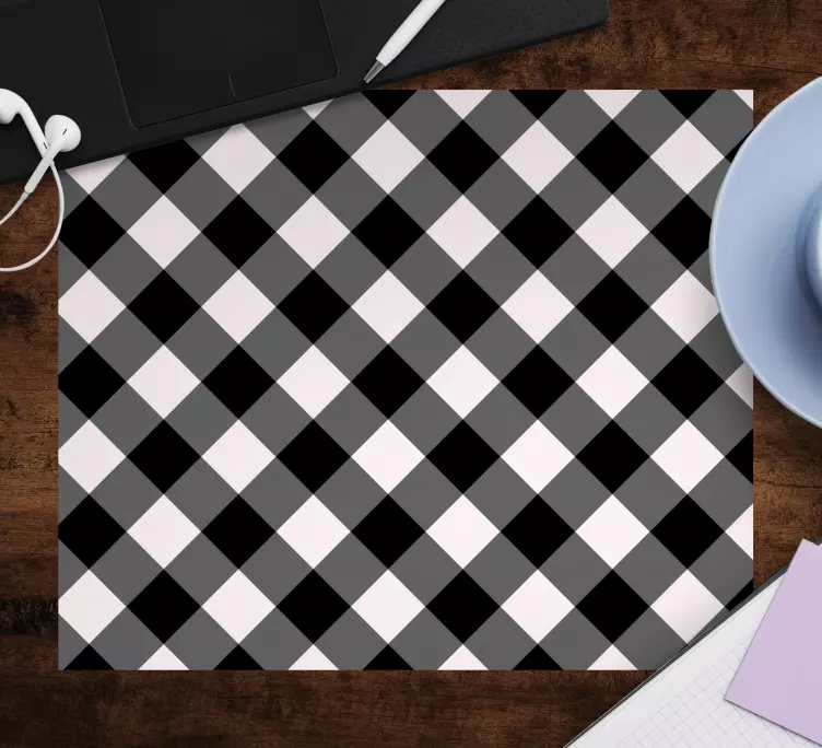 Tapis de souris motif carreaux classiques - TenStickers
