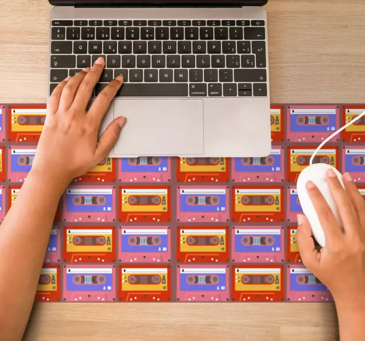Tapis de souris motif cassette rétro - TenStickers