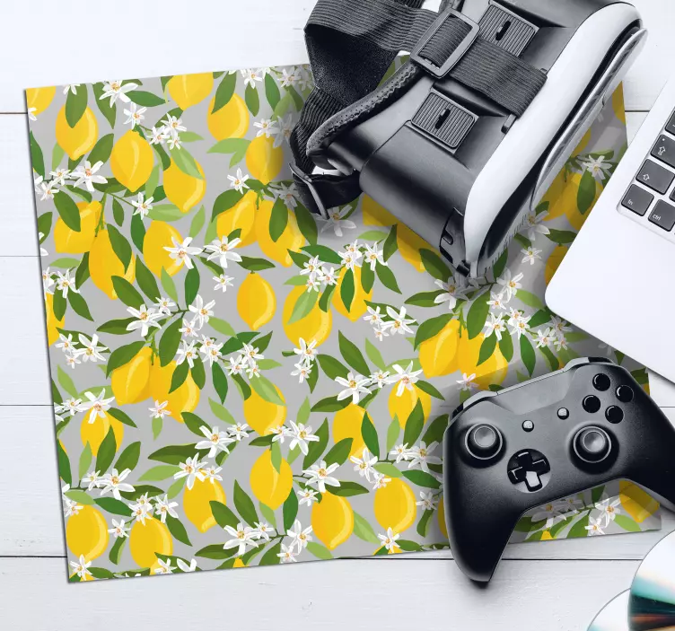 Tapis de souris motif citronnier vivant - TenStickers