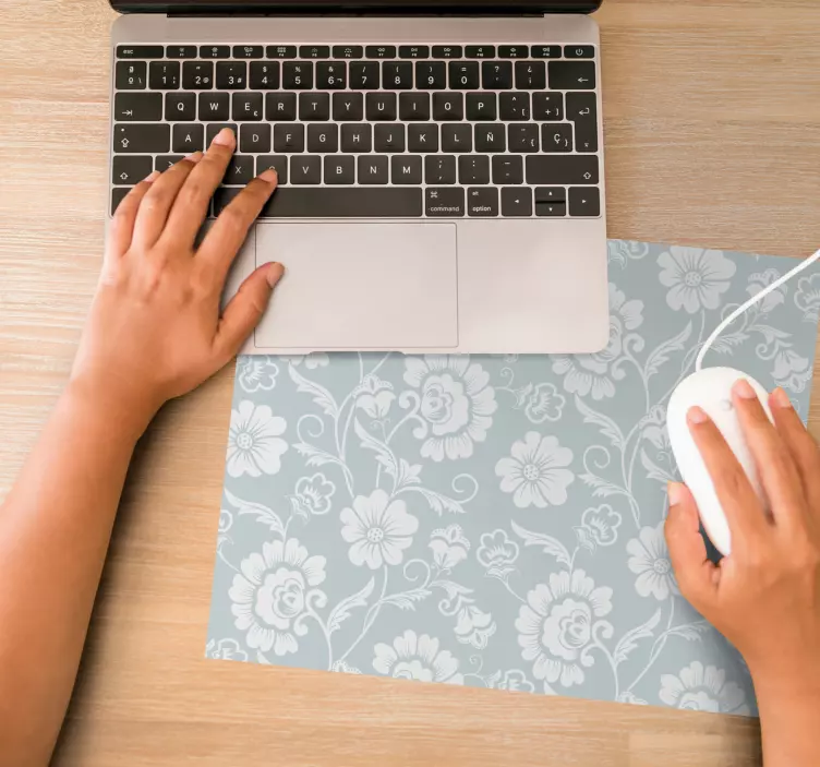 Tapis de souris motif Élégance florale - TenStickers
