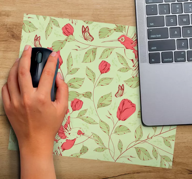 Tapis de souris motif fond floral - TenStickers