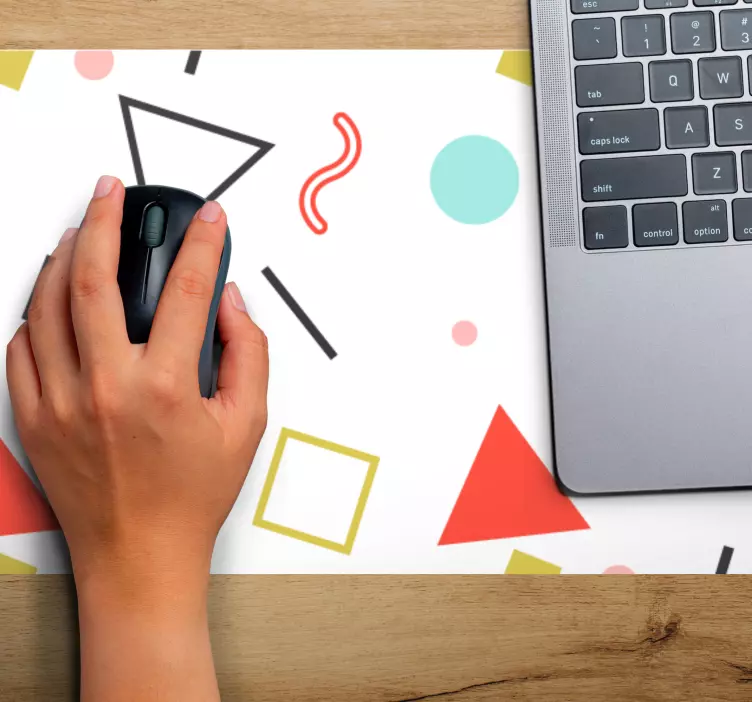 Tapis de souris motif formes colorées abstraites - TenStickers