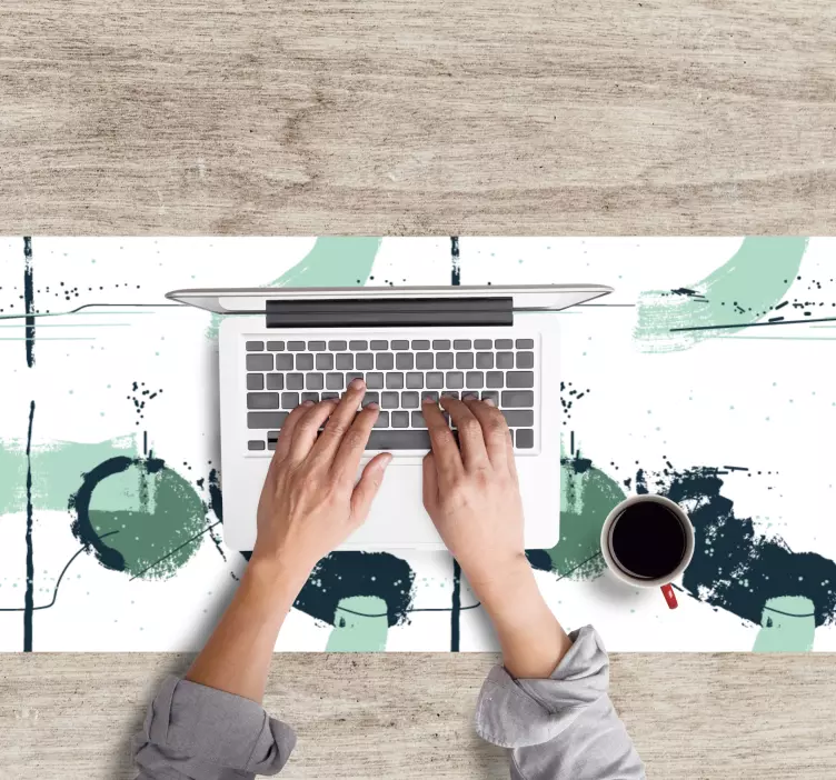 Tapis de souris motif formes éclaboussures abstraites - TenStickers