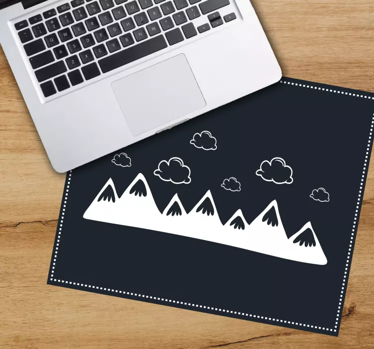 Tapis de souris motif montagne et nuages - TenStickers