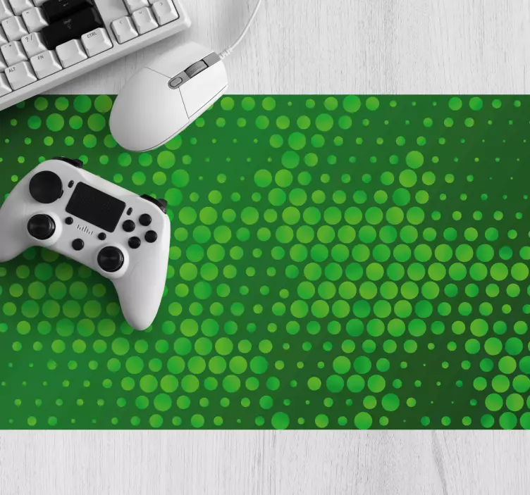 Tapis de souris motif pois verts lumineux - TenStickers