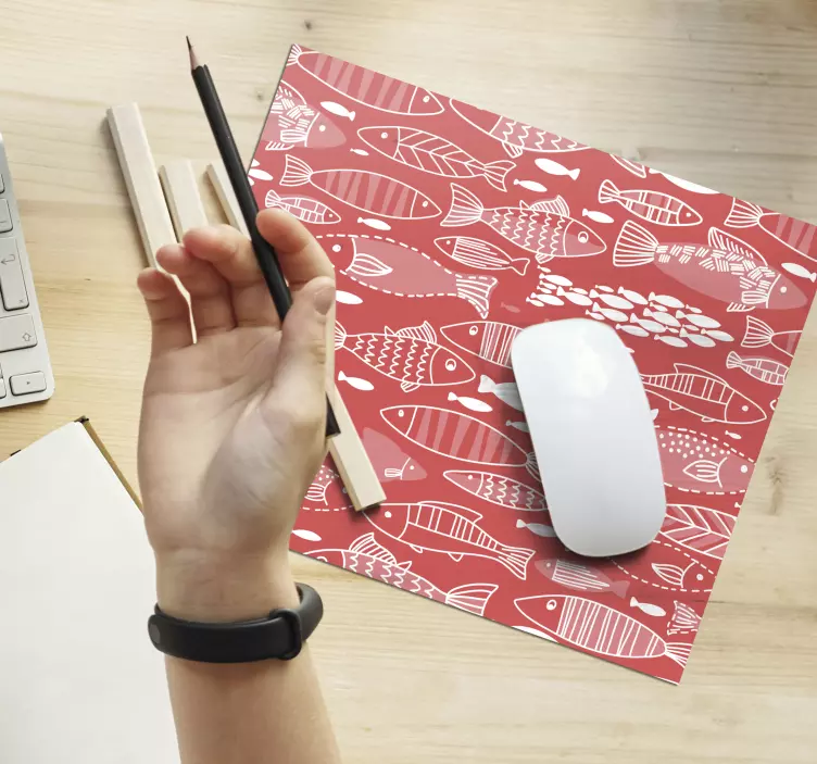 Tapis de souris motif poisson coloré - TenStickers