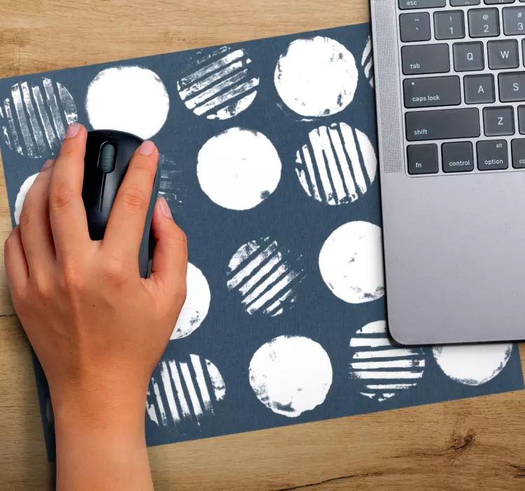 Tapis de souris motif surface à motifs circulaires - TenStickers