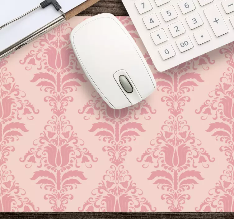 Tapis de souris motif symbole floral élégant - TenStickers