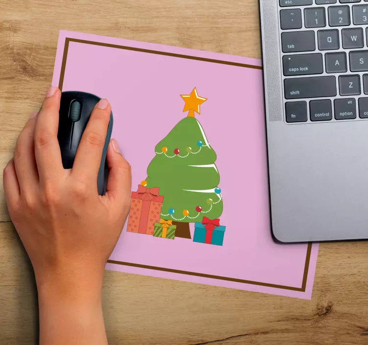 Tapis de souris noël arbre de noël festif - TenStickers