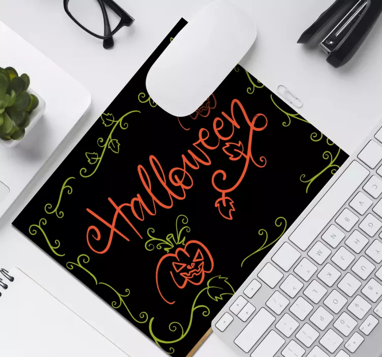 Tapis de souris noël décor citrouille effrayante - TenStickers