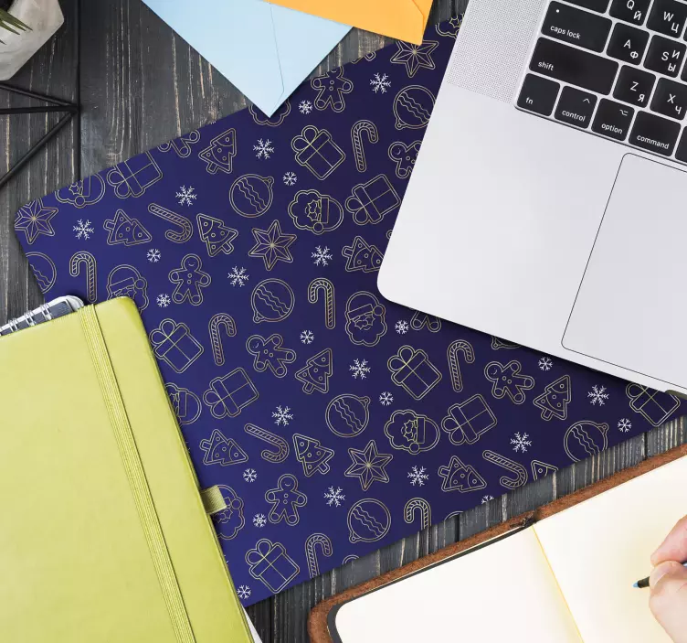 Tapis de souris noël icônes festives de vacances - TenStickers