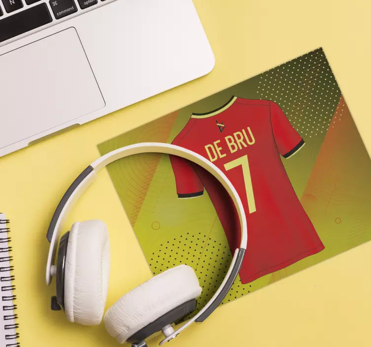 Tapis de souris nom maillot belgique - TenStickers