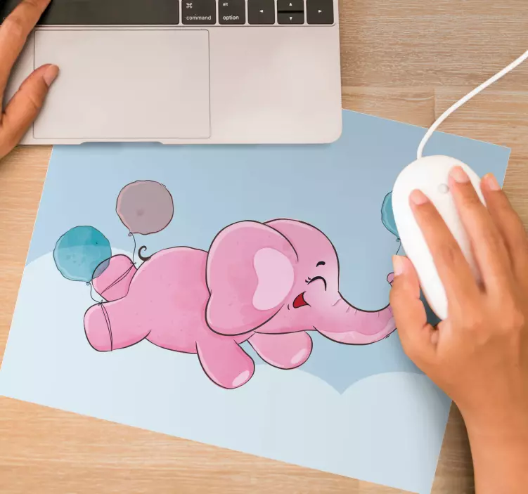 Tapis de souris original Éléphant joueur en ballon - TenStickers