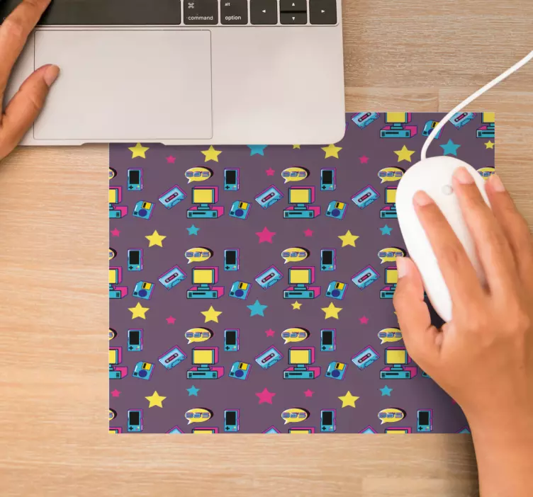 Tapis de souris original objets rétro colorés - TenStickers