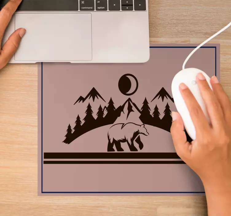 Tapis de souris original paysage de montagne - TenStickers