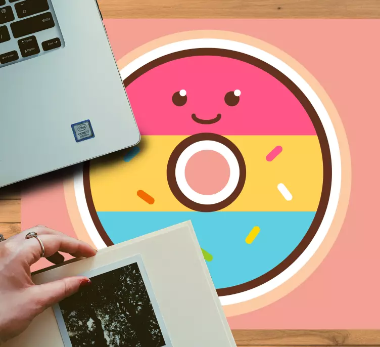 Tapis de souris original personnage donut mignon - TenStickers