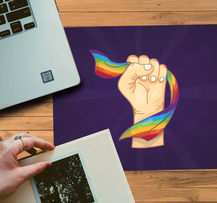 Tapis de souris original poignée de ruban - TenStickers