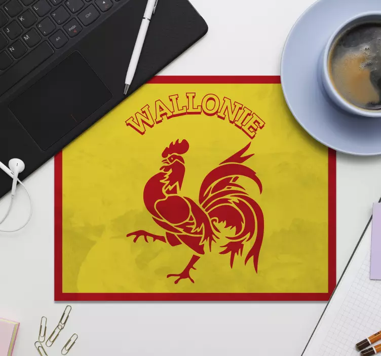 Tapis de souris original Région Wallonne - TenStickers