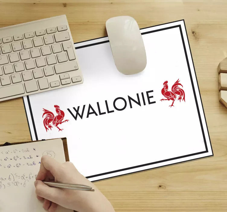 Tapis de souris original Wallonie - TenStickers