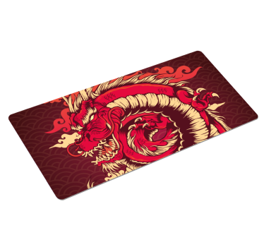 Tapis de souris gaming design dragon de feu - TenStickers