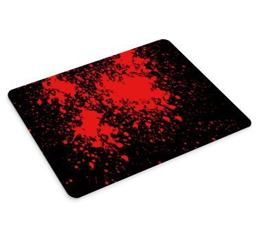 Tapis de souris original éclaboussures rouges abstraites - TenStickers