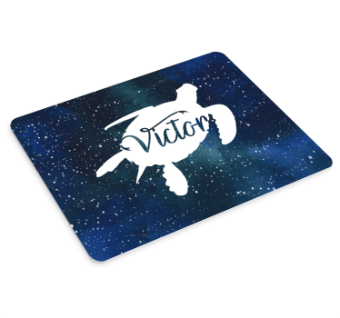 Tapis de souris tortue galaxie personnalisable - TenStickers
