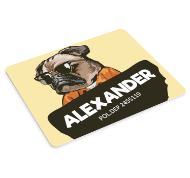 Tapis de souris portrait de chien cool - TenStickers