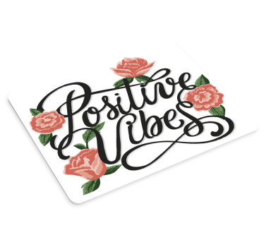 tapis de souris avec citation De bonnes ondes - TenStickers