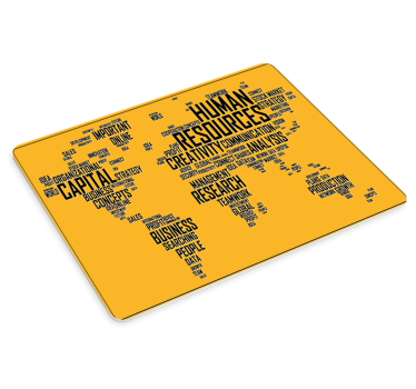 Tapis de souris citation carte des idées business - TenStickers