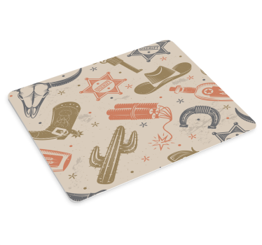 Tapis de souris original éléments sur le thème western - TenStickers