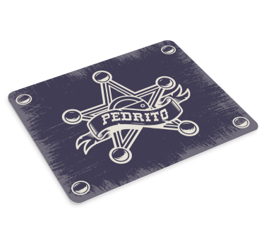 Tapis de souris emblème étoile de shérif - TenStickers