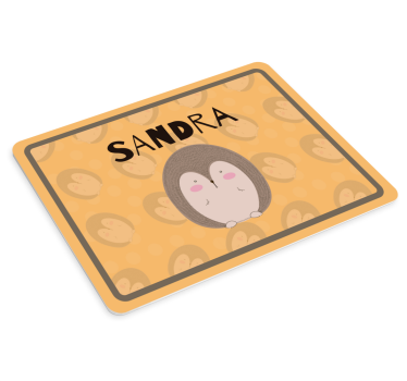 Tapis de souris hérisson adorable - TenStickers