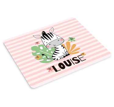 Tapis de souris original personnage zèbre mignon - TenStickers