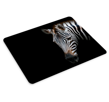 Tapis de souris original tête de zèbre en gros plan - TenStickers