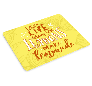 Tapis de souris citation devise de la vie de limonade - TenStickers