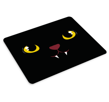 Tapis de souris original traits de visage de chat - TenStickers