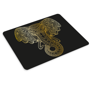 Tapis de souris original art éléphant détaillé - TenStickers