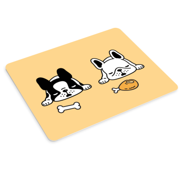 Tapis de souris original chiens endormis duo - TenStickers