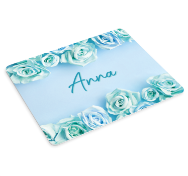 Tapis de souris roses bleues Élégantes - TenStickers