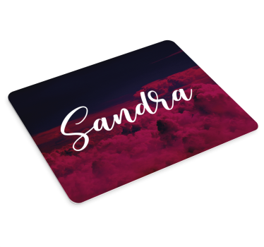 Tapis de souris nom scène de nuages personnalisée - TenStickers